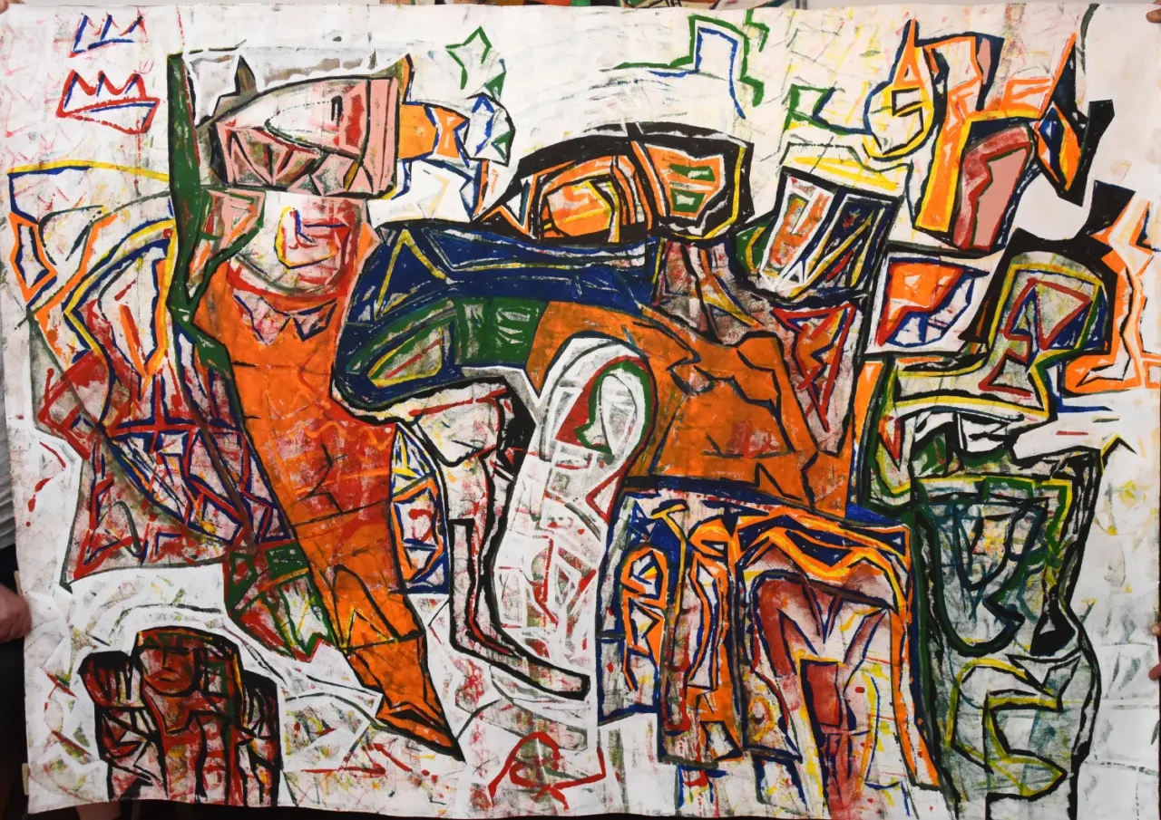 Composition - 150x120 cm acryl on canvas