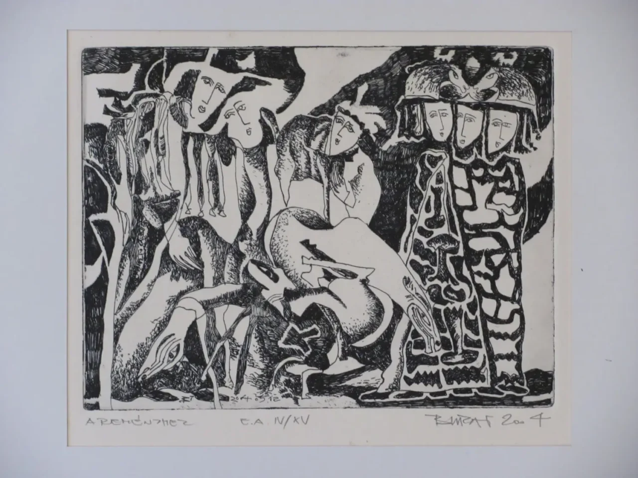 To the Hope - 16x20,5 cm etching 2004